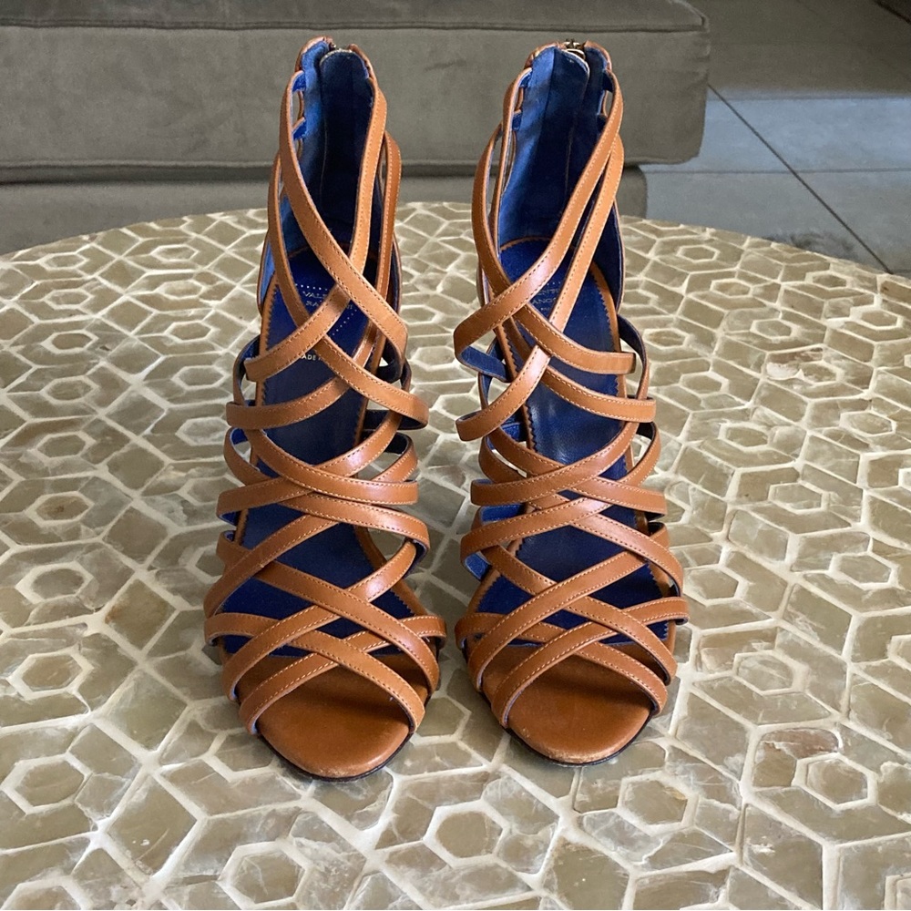 Valentina Rangoni Firenze strappy leather heels (7.5) - Picture 11 of 12